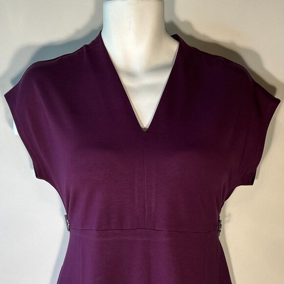 J. Jill Wearever Collection Purple SZ SP Kinit Dress Career Comfy Minimalist - Picture 3 of 10